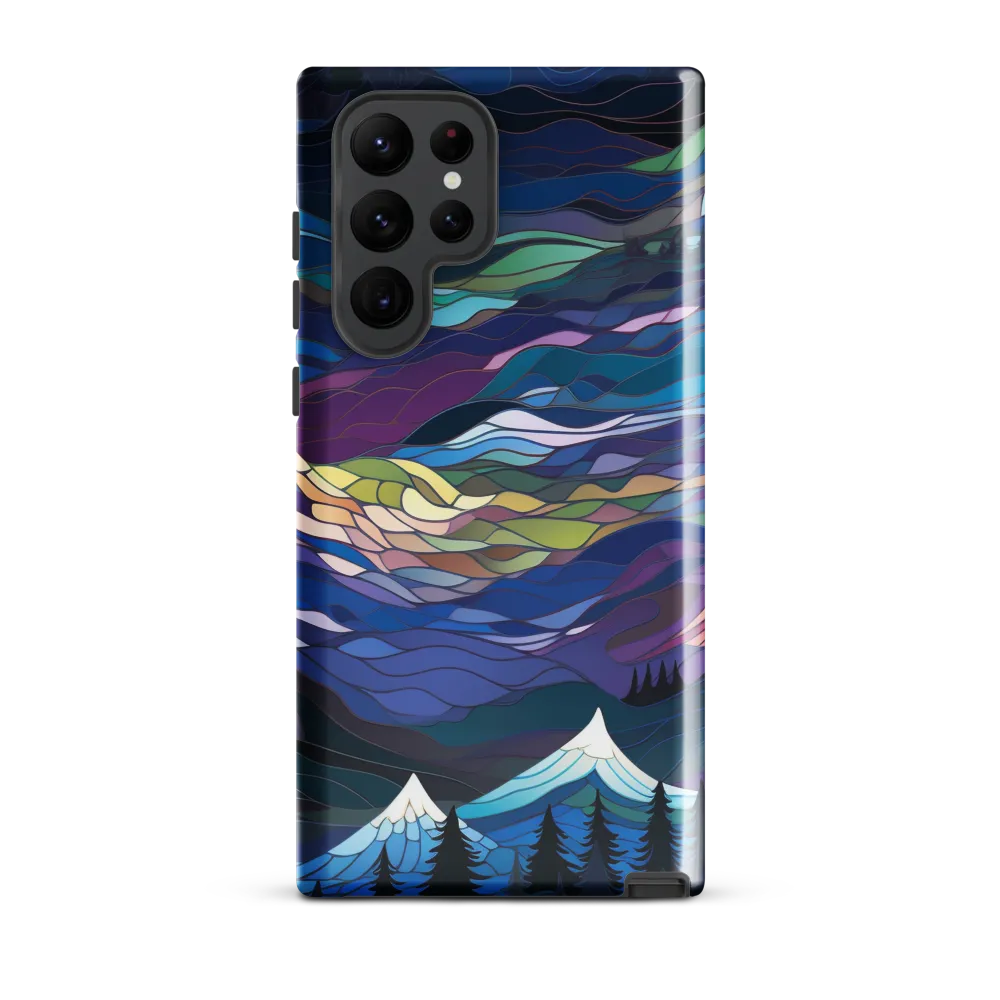 Twilight Peaks: An Abstract Mountain Landscape