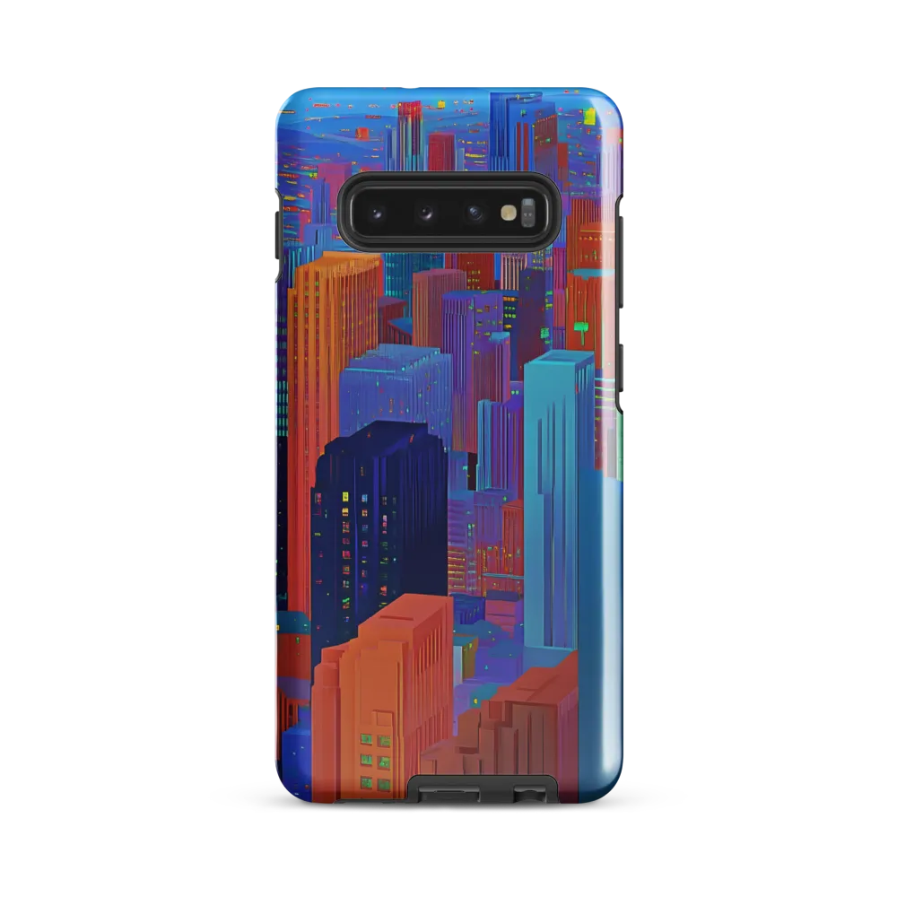 Vibrant Metropolis in Twilight | Phone Case |  S10 Plus | Tough Case | Glossy