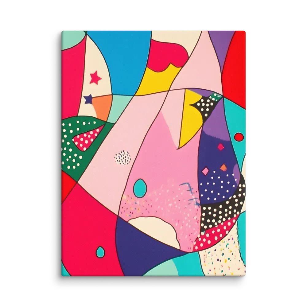 Playful Geometry in Color | Canvas | 18″×24″