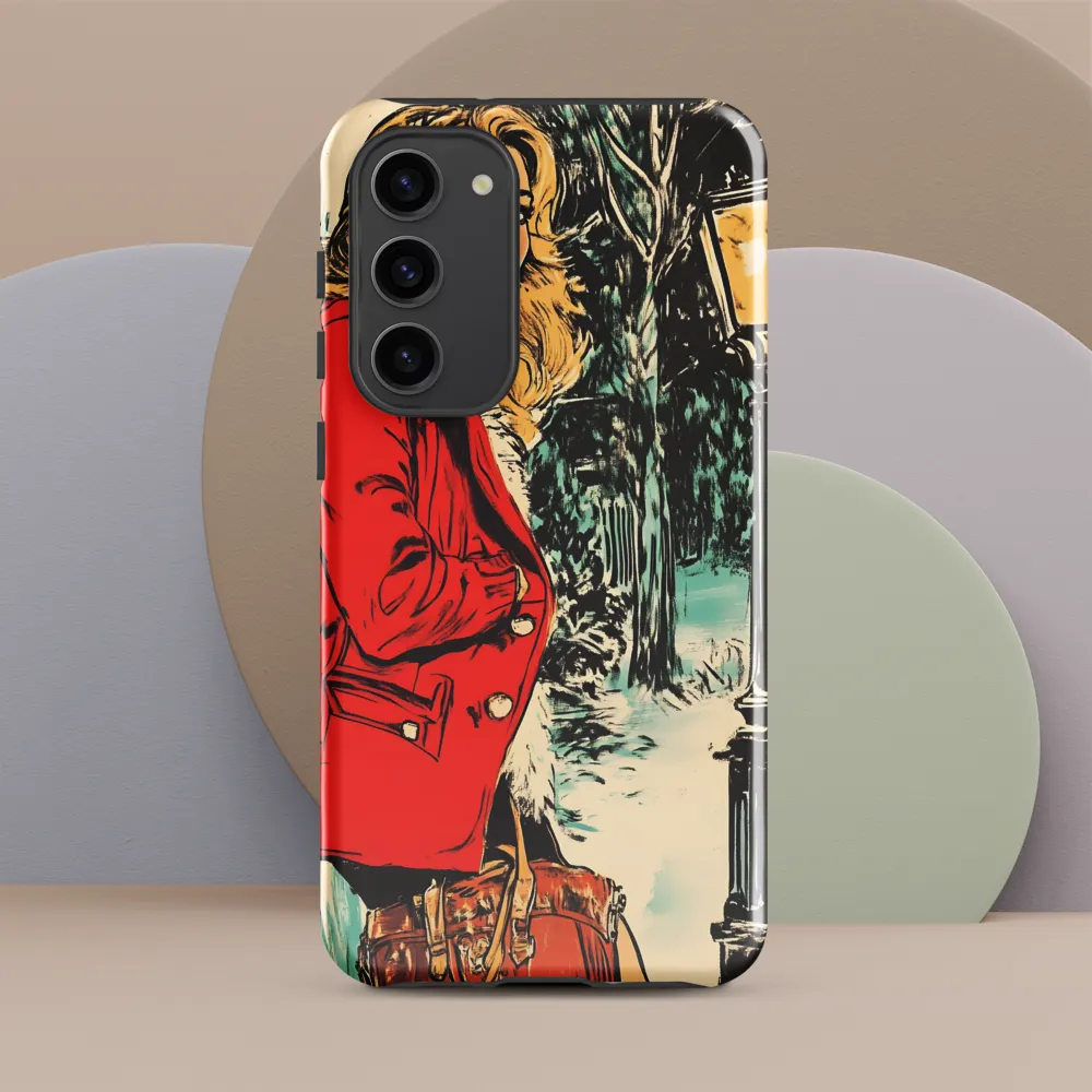 Winter Glamour in Red | Phone Case |  S23 Plus | Tough Case | Glossy