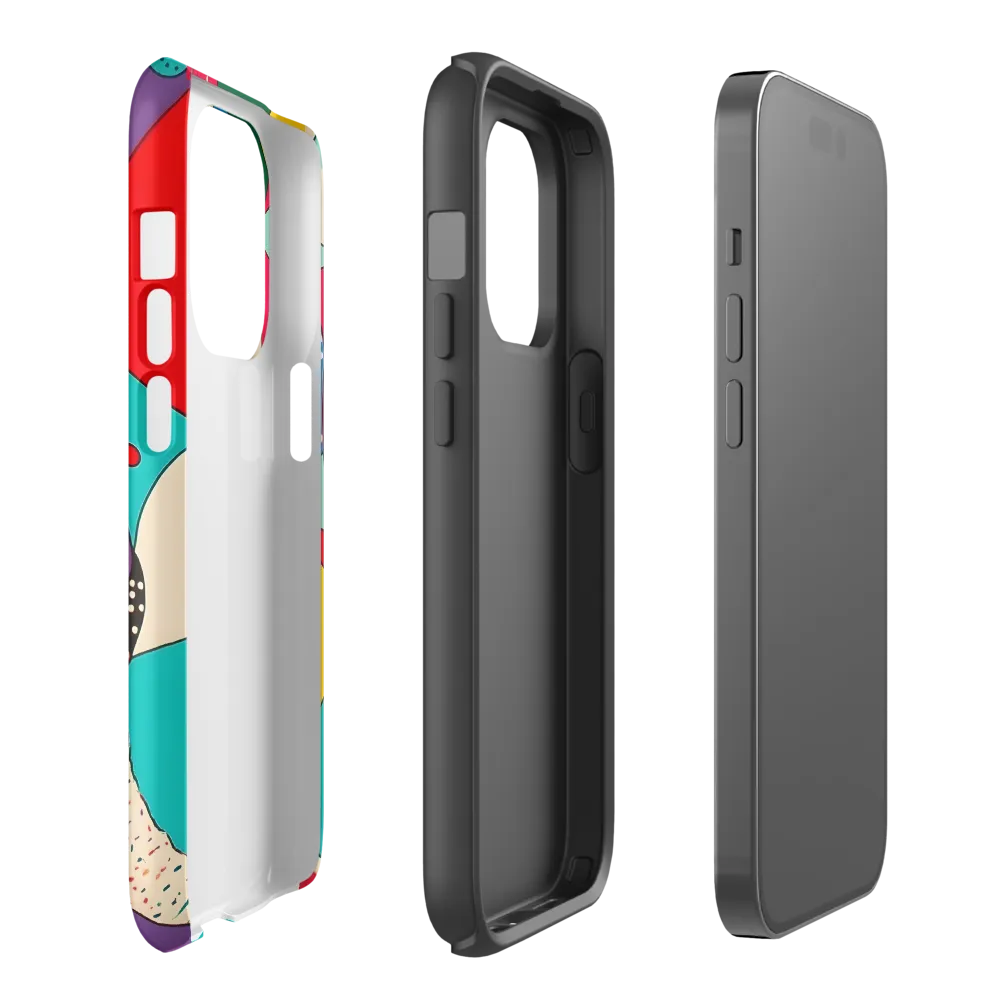 Playful Geometry in Color | Phone Case |  14 Pro | Tough Case | Matte