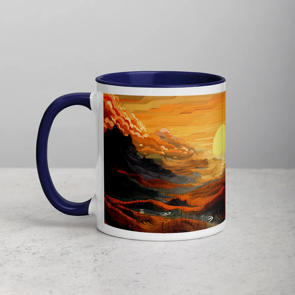 Abstract Sunset Landscape | Mug