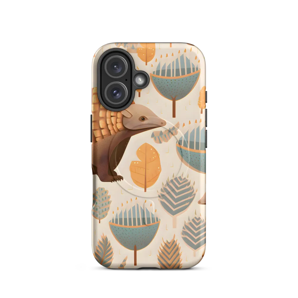 Pangolins in a Whimsical Habitat | Phone Case |  16 | MagSafe® Tough Case | Matte