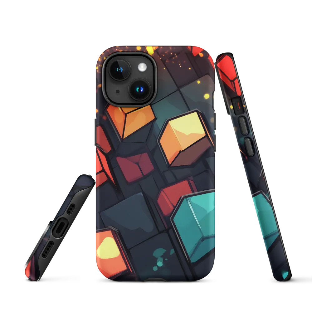 Illuminated Geometry | Phone Case |  15 | Tough Case | Matte