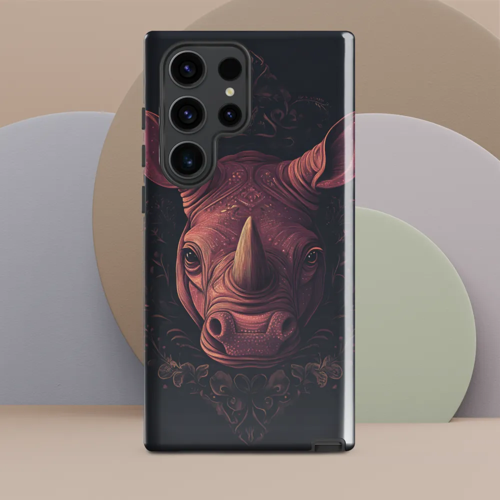 Regal Rhinoceros | Phone Case |  S23 Ultra | Tough Case | Glossy