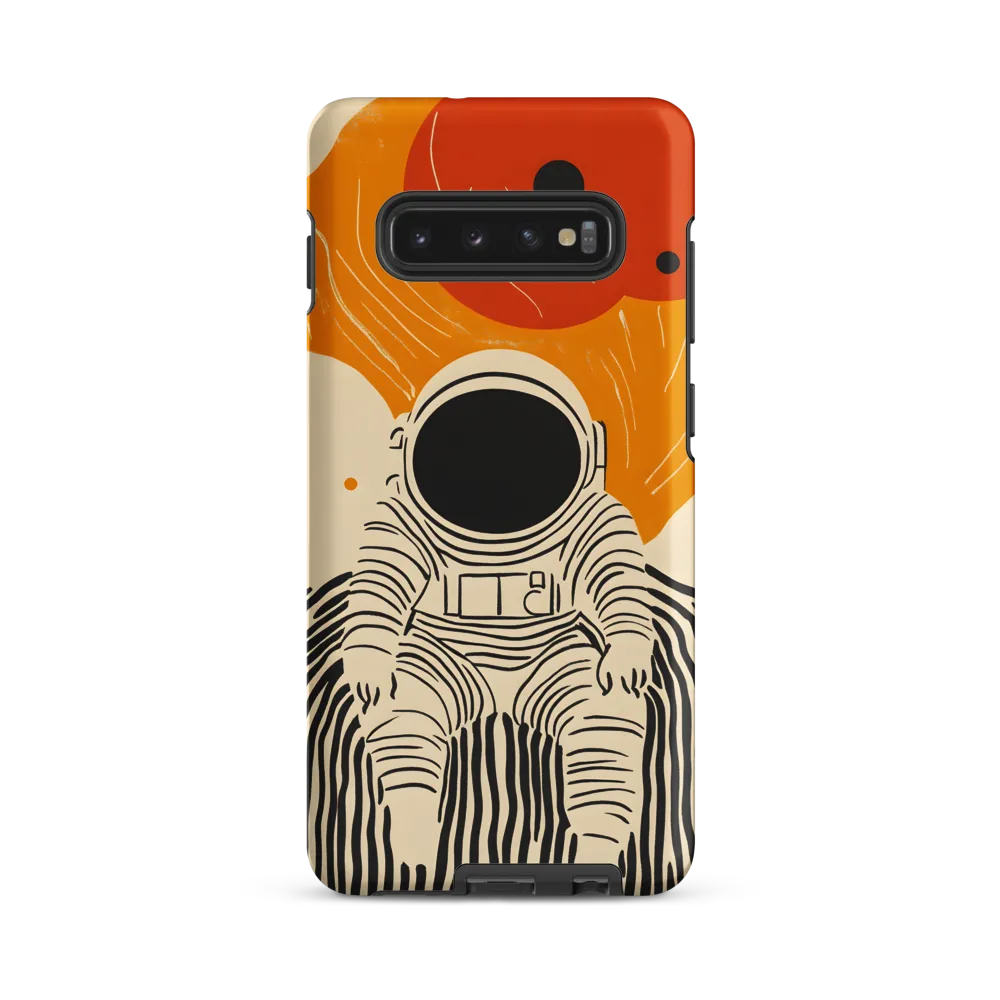 Astronaut in Cosmic Thoughts | Phone Case |  S10 Plus | Tough Case | Matte