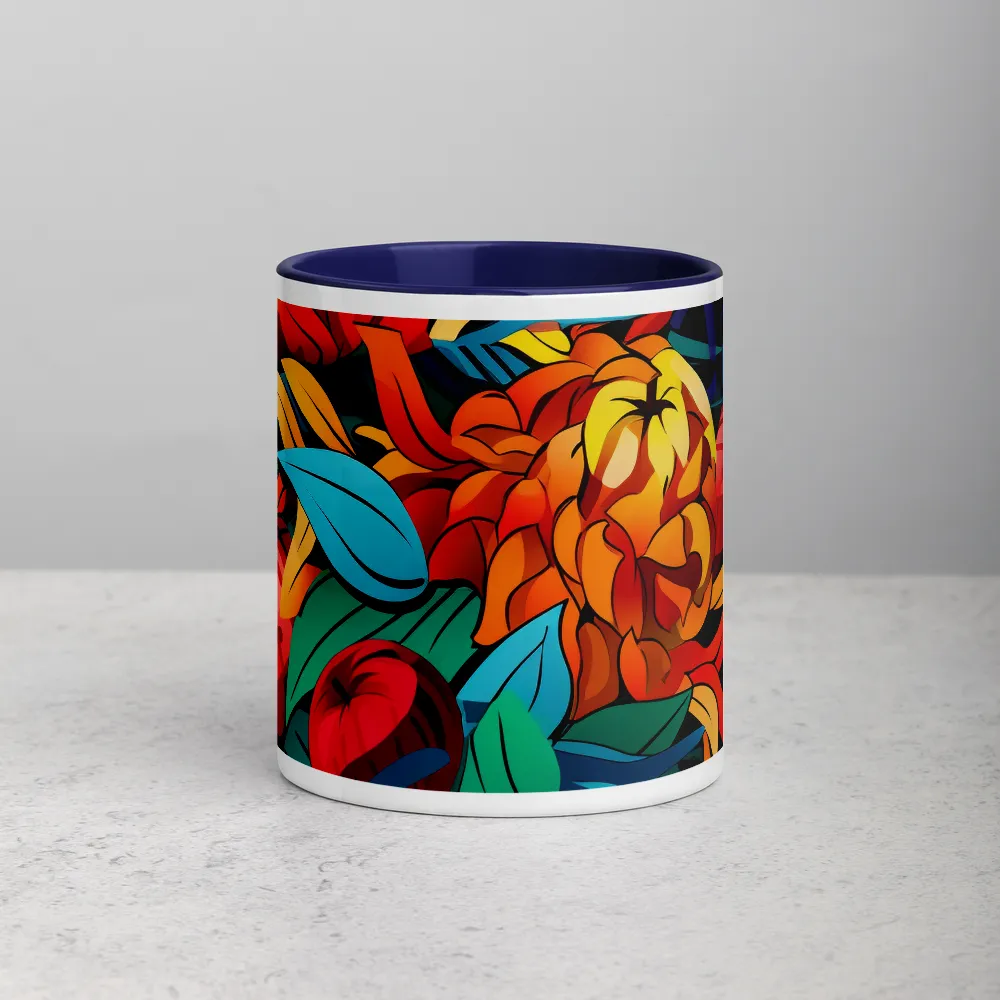 Colorful Flower and Fruit Arrangement | Mug