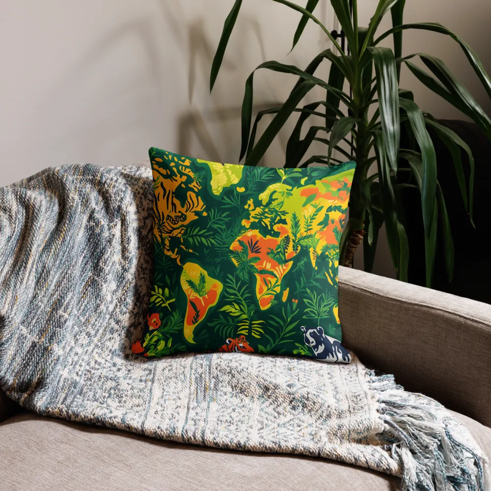 Nature's Tapestry: A World Interwoven | Pillow & Pillow Case | Multiple Sizes