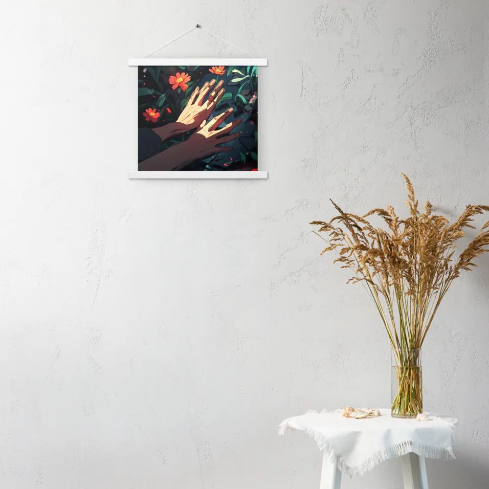 Whispers of Nature | Poster With White Wood Hanger | 14″×14″