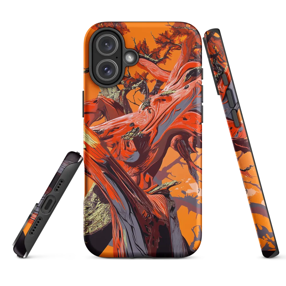 Life in Motion: An Abstract Tree | Phone Case |  16 Plus | Tough Case | Matte