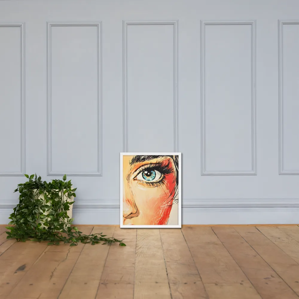 Gaze of Emotion | Poster with White Frame | 16″×20″