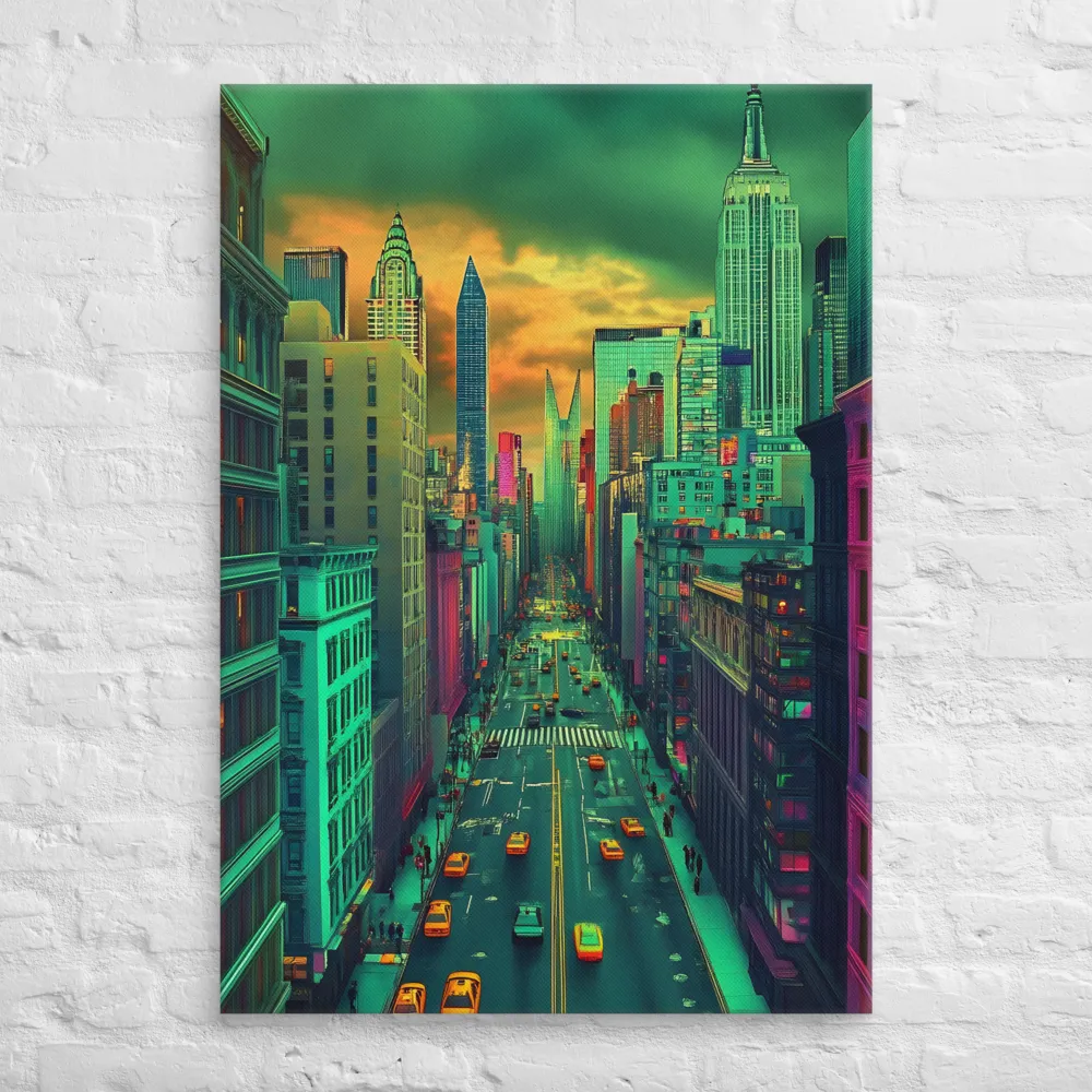 Urban Surrealism: Neon Dreams | Canvas | 28″×40″