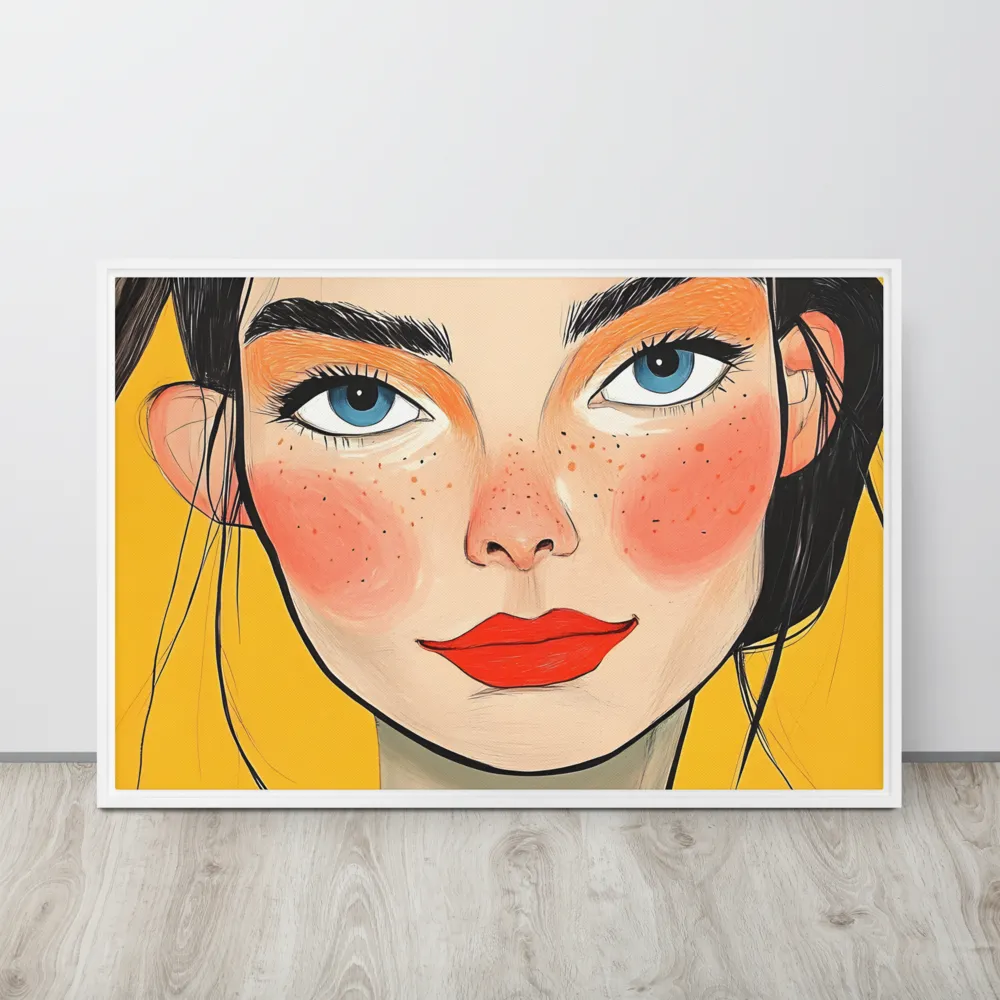 Joyful Radiance | Canvas with White Frame | 24″×36″