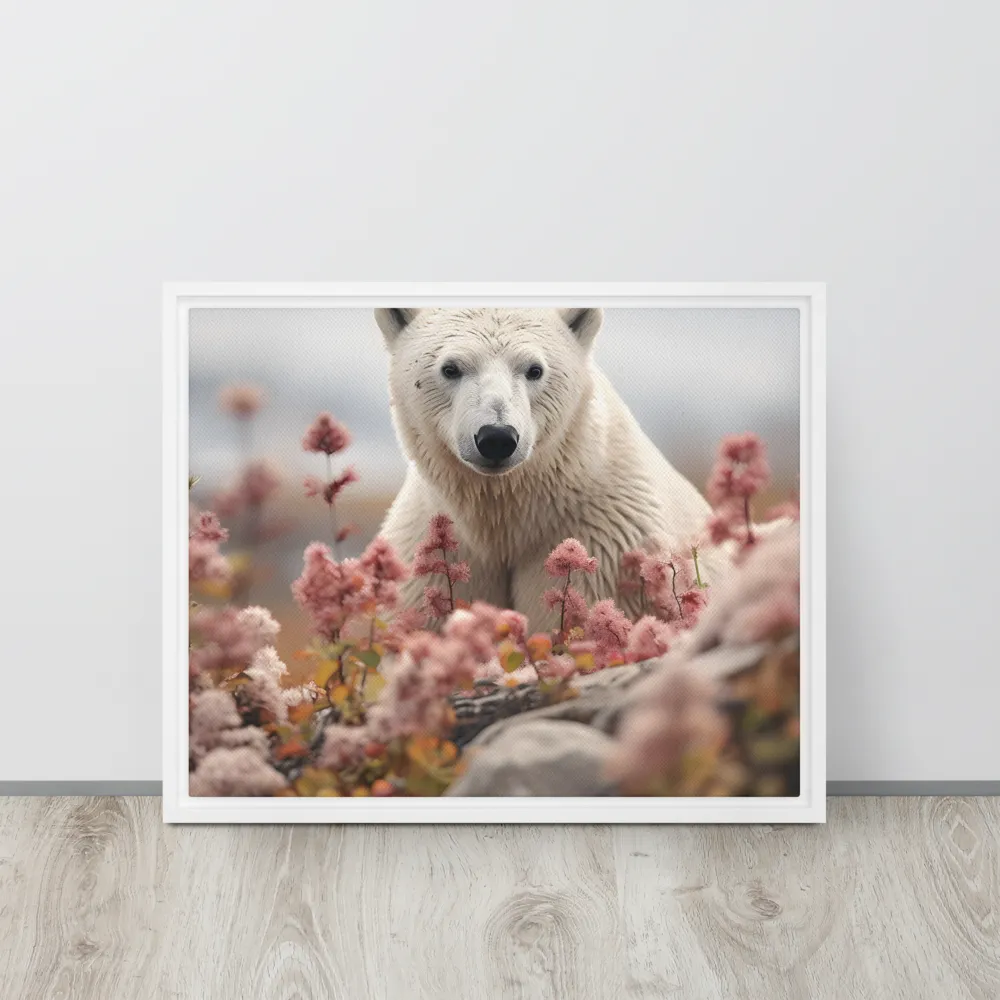 Curiosity Among Blooms: The Polar Bear