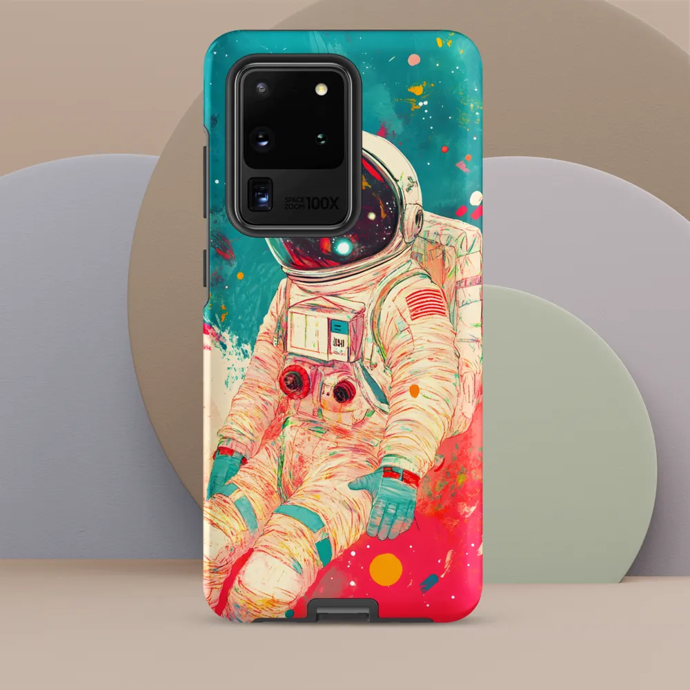 Cosmic Explorer: An Astronaut's Journey | Phone Case |  S20 Ultra | Tough Case | Matte
