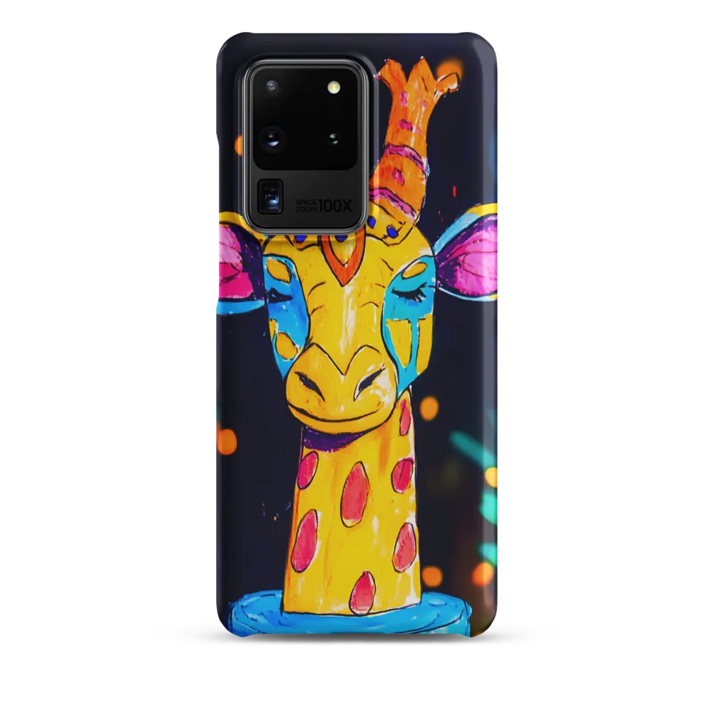 Whimsical Giraffe in Vibrant Colors