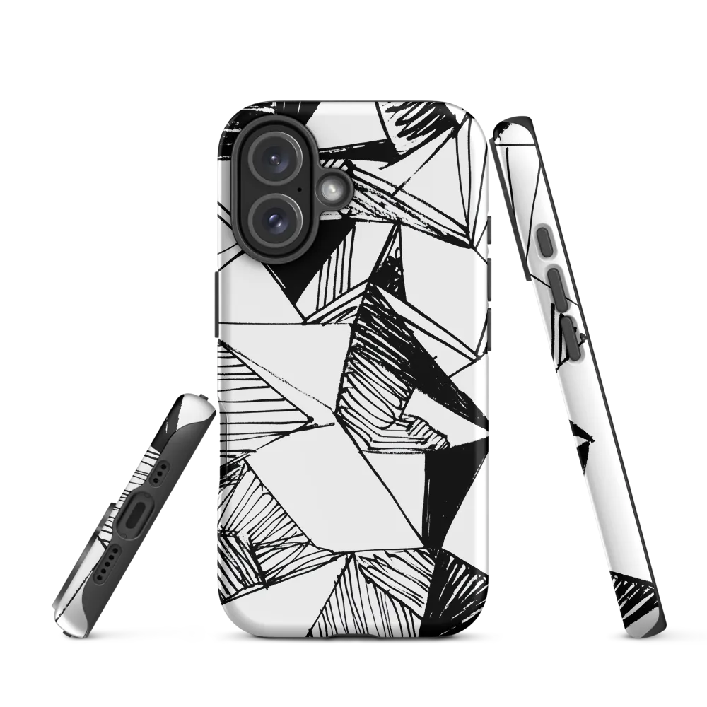 Dynamic Geometry in Ink | Phone Case