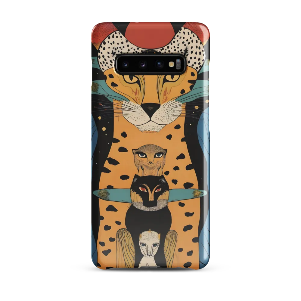 Cosmic Symphony of Felines | Phone Case |  S10 Plus | Snap Case | Glossy