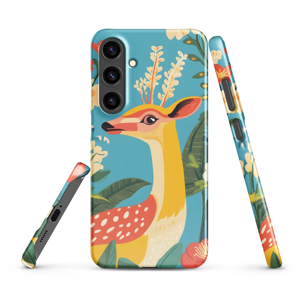 Serene Majesty: A Vibrant Deer Amidst Flora