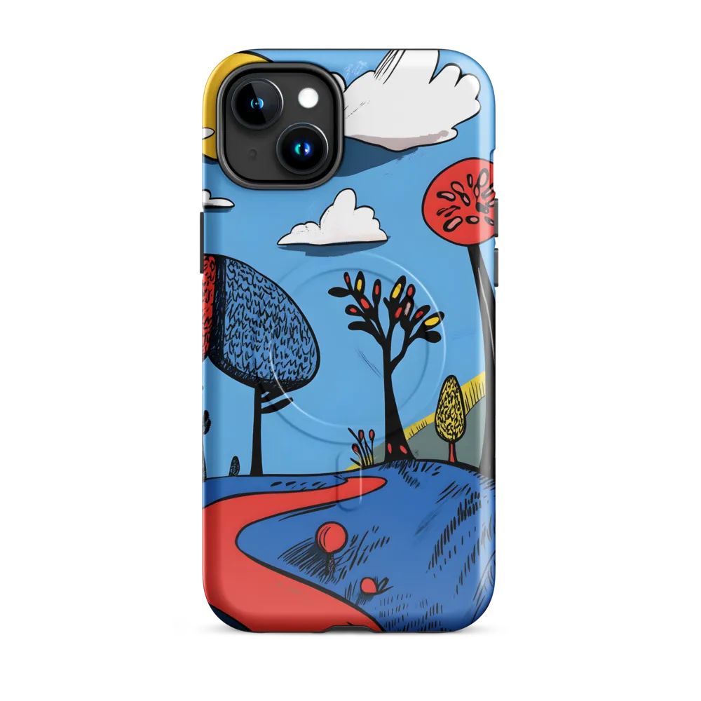 Whimsical Pathways Through a Colorful Landscape