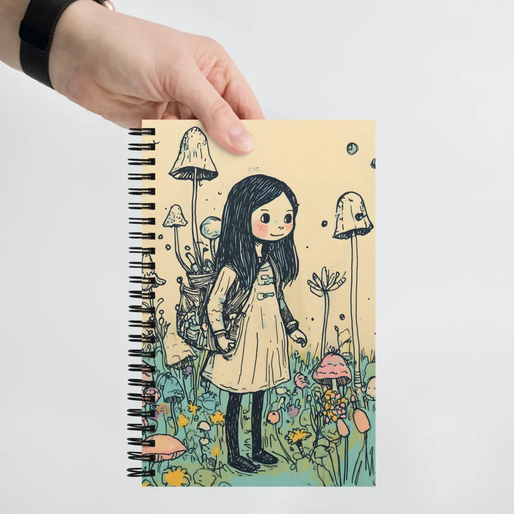 A Whimsical Journey Through a Colorful Meadow | Spiral Notebook