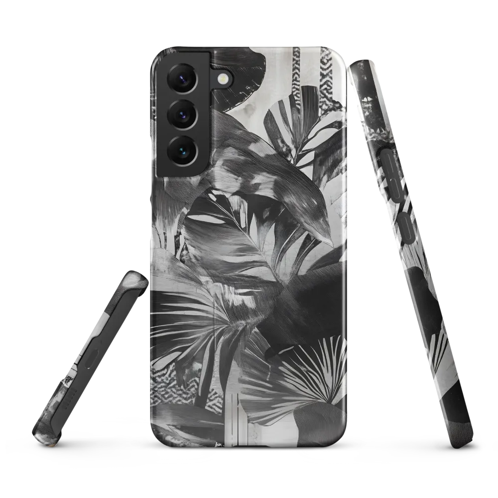 Monochrome Serenity in Tropical Foliage