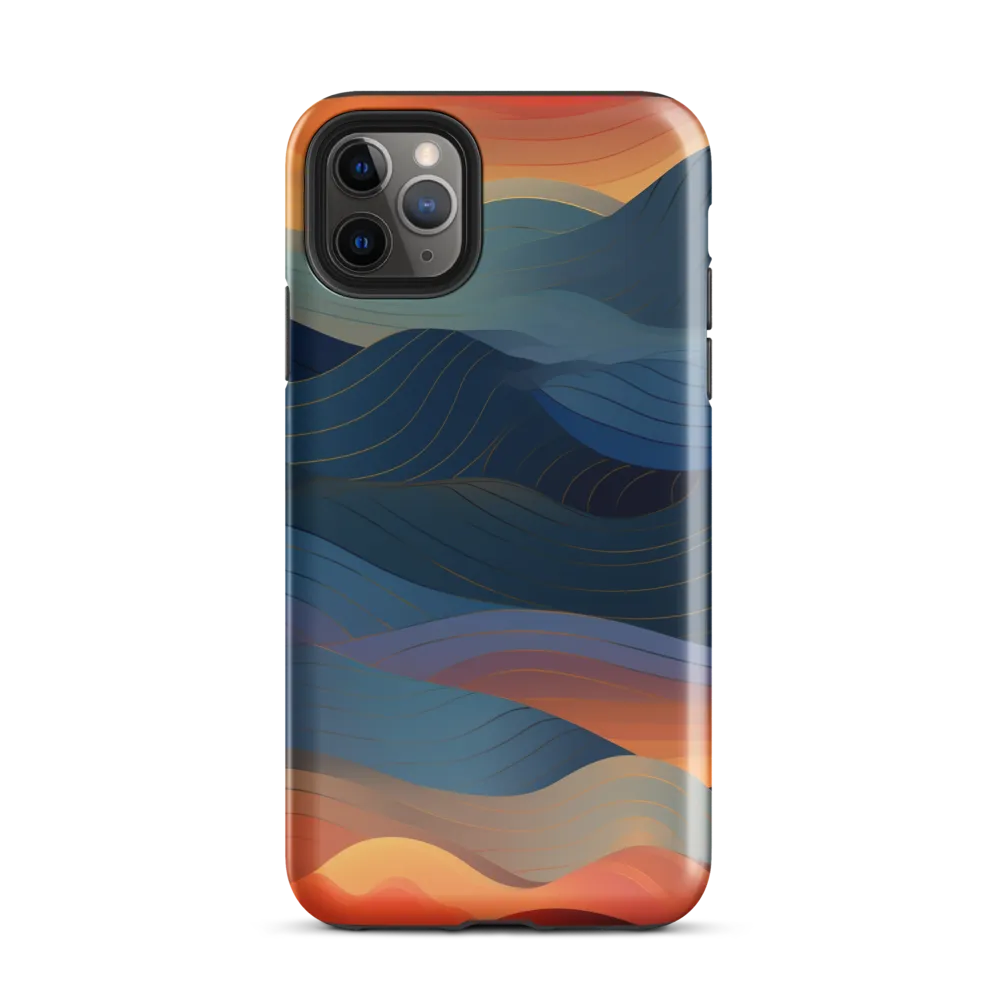 Harmonious Waves at Dusk | Phone Case |  11 Pro Max | Tough Case | Glossy