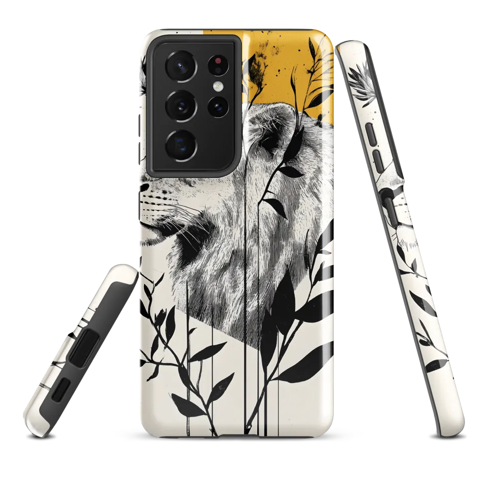 Regal Serenity: The Lion and Flora