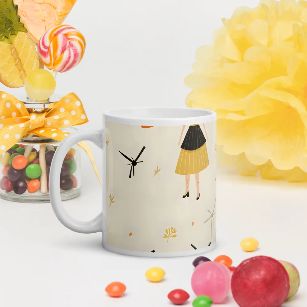 Whimsical Patterns of Nature and Femininity | Mugs | Multiple Sizes & Colors