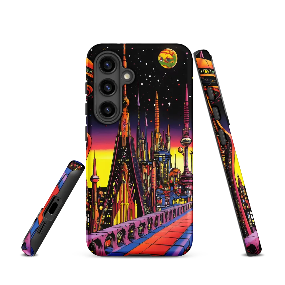 Futuristic Cosmos: A Journey Through Neon Cities