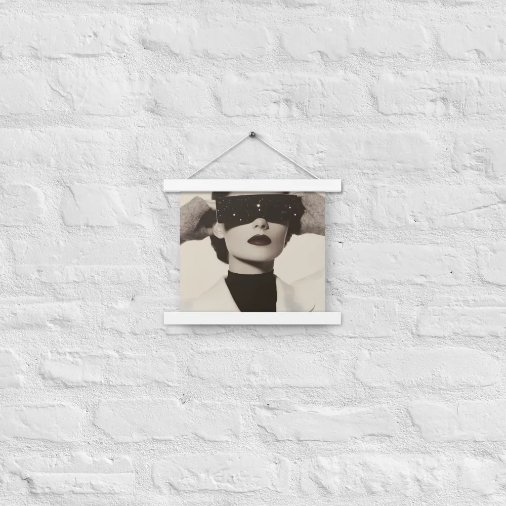 Celestial Elegance | Poster With White Wood Hanger | 10″×10″