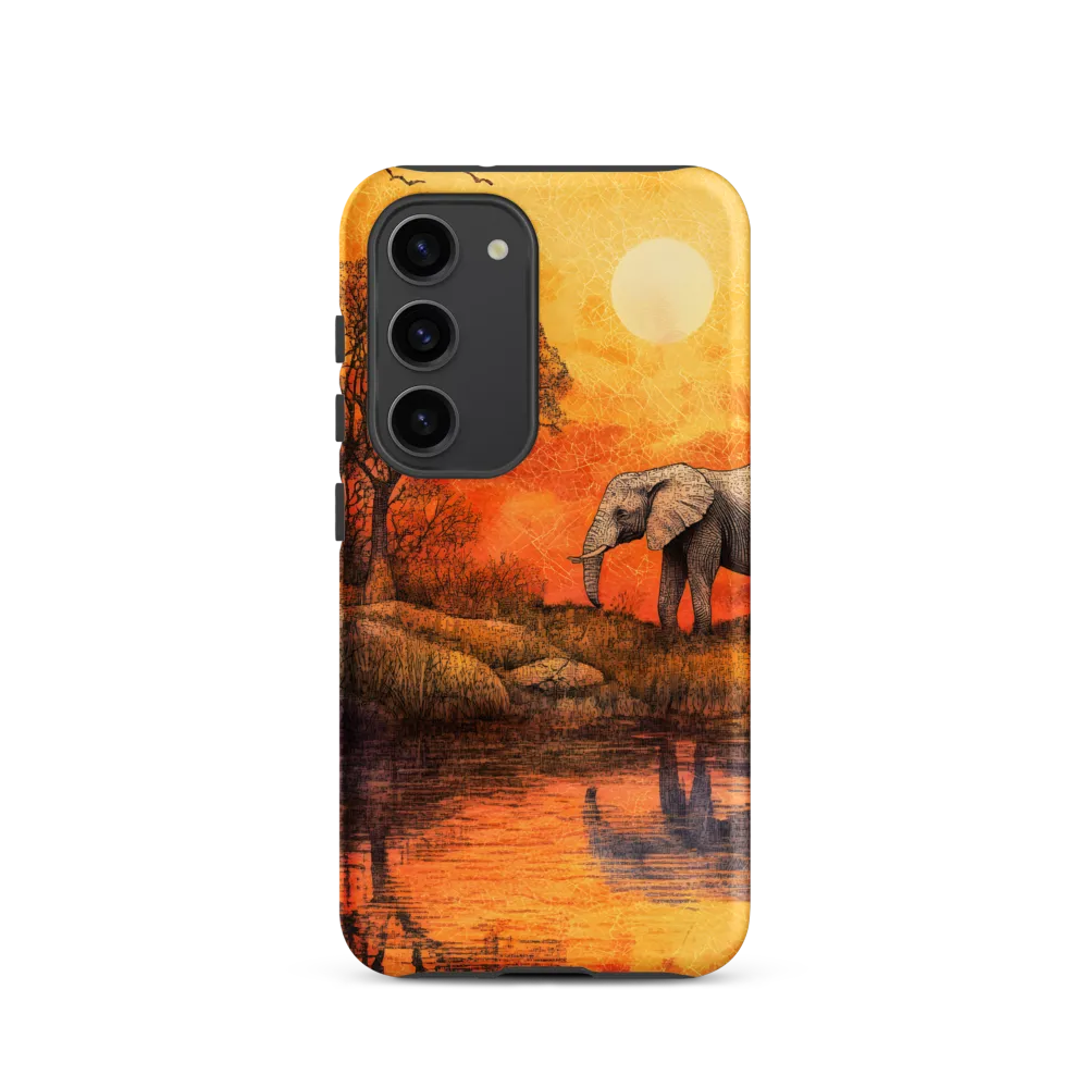 Elephant's Serenity at Dusk