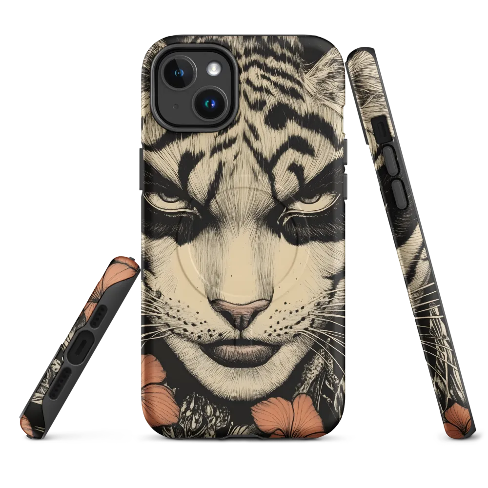 Feline Majesty: The Human-Leopard Connection | Phone Case |  14 Plus | MagSafe® Tough Case | Matte