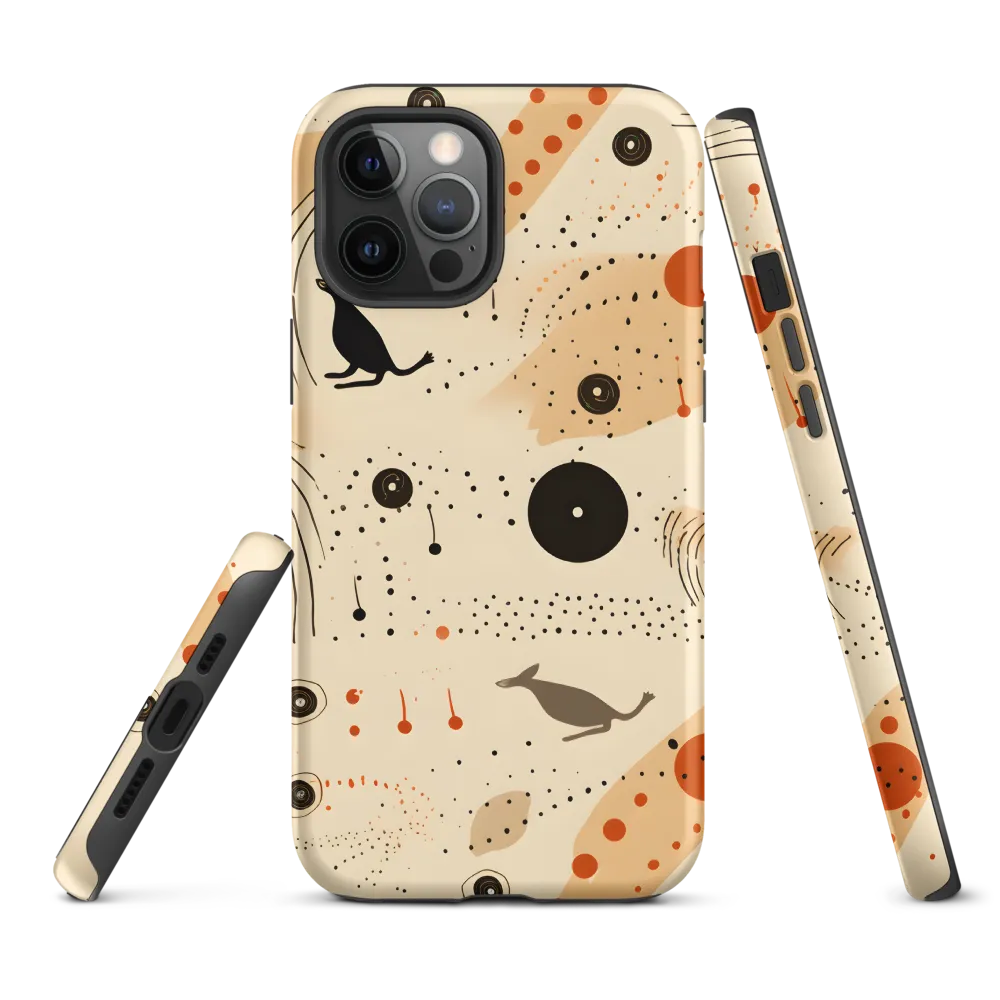 Playful Patterns in Earth Tones | Phone Case |  12 Pro Max | Tough Case | Matte