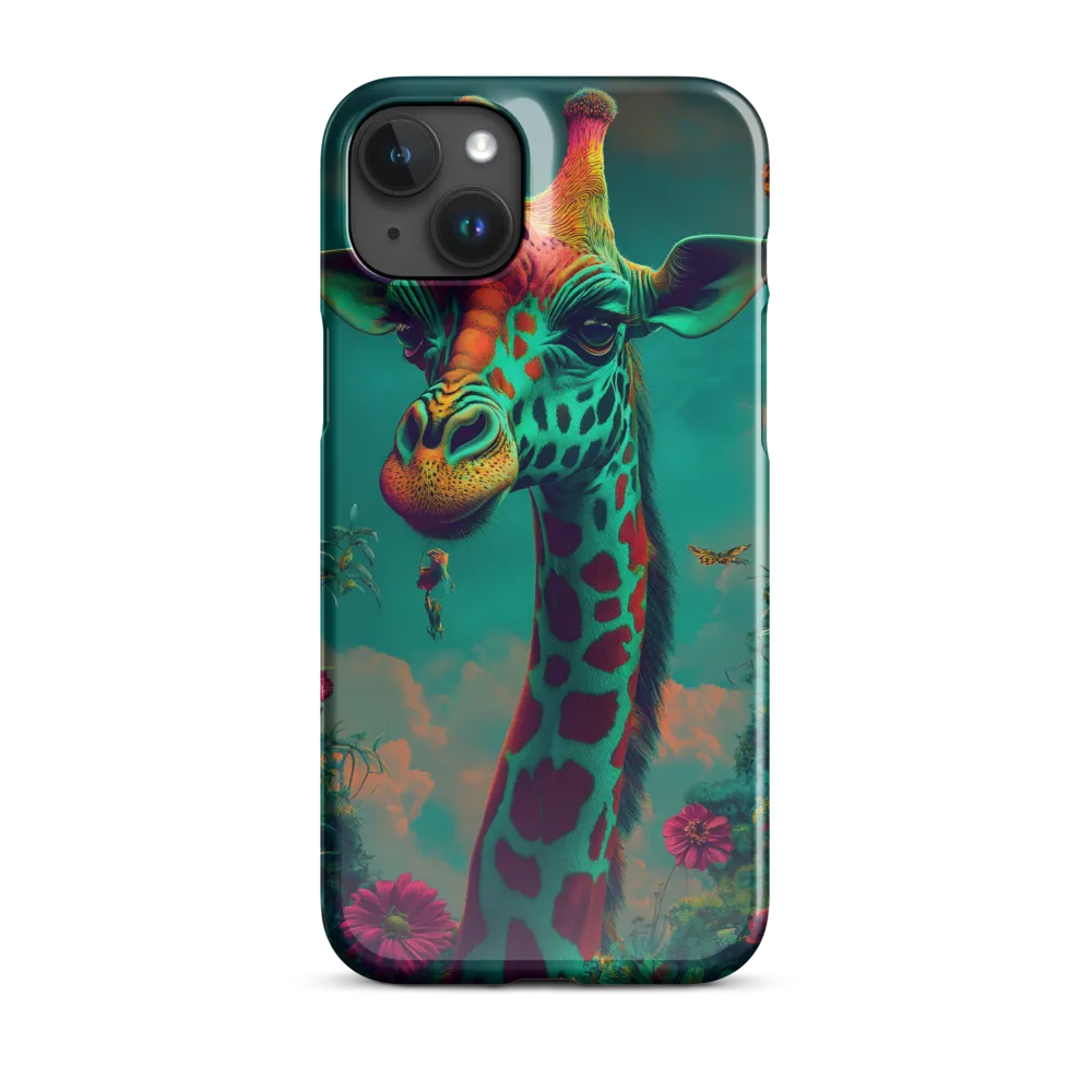 Whimsical Giraffe Among Blossoms