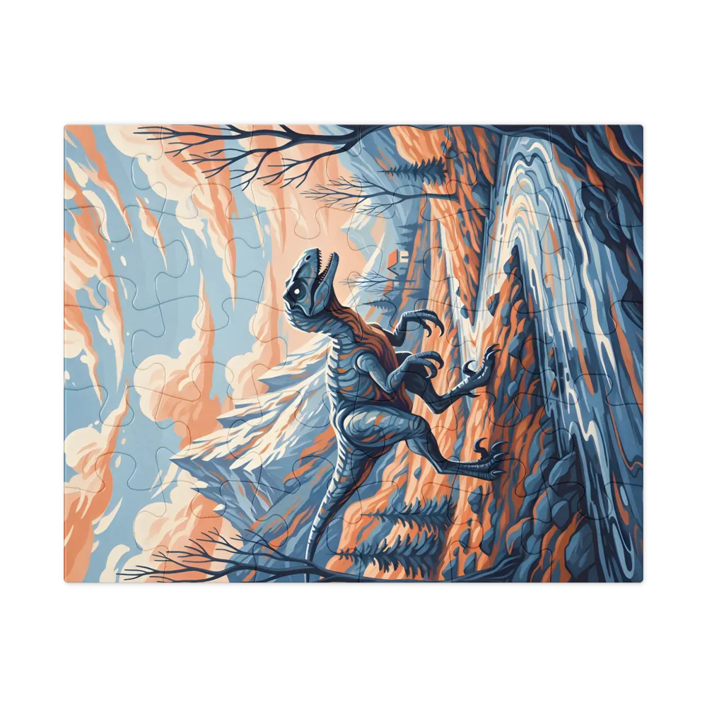 Riverside Raptor 
 Jigsaw Puzzle in Tin Box