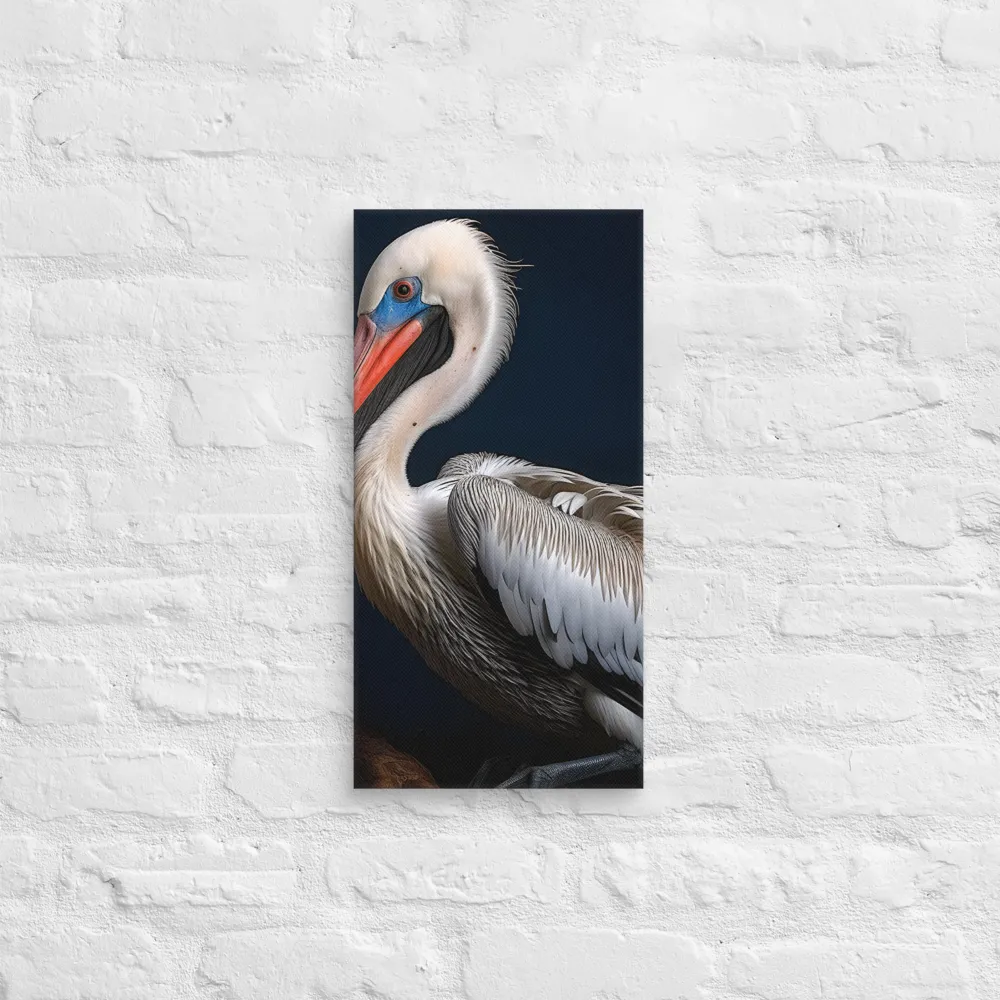 Majestic Pelican Portrait | Canvas | 10″×20″