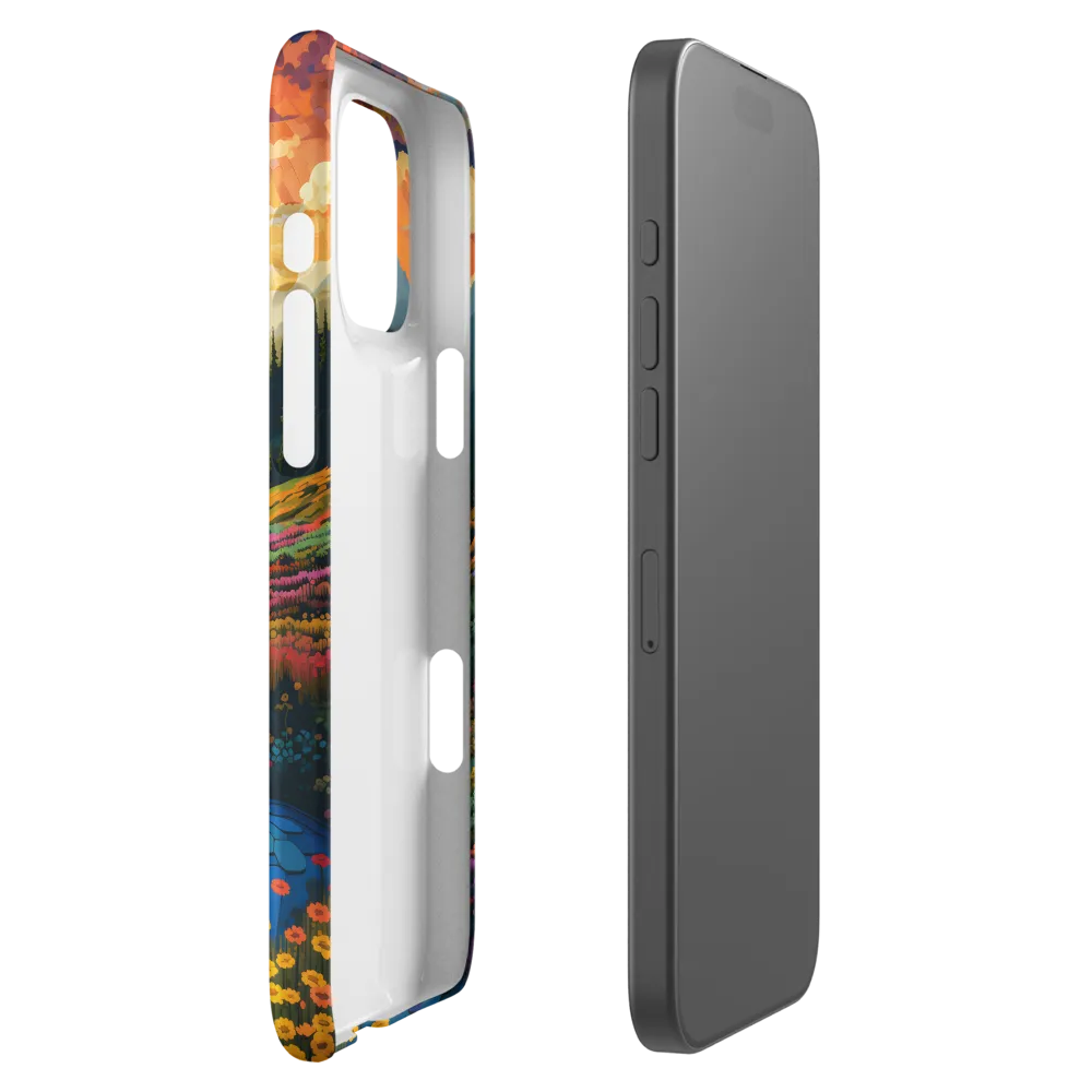 Serenity in Sunset: A Winding River's Embrace | Phone Case |  16 Pro Max | Snap Case | Matte