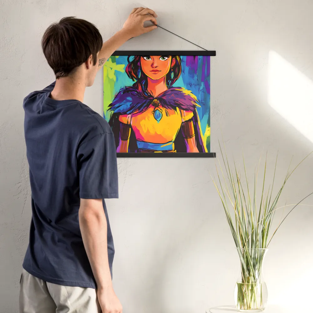 Guardian of Colors | Poster With Black Wood Hanger | 18″×18″