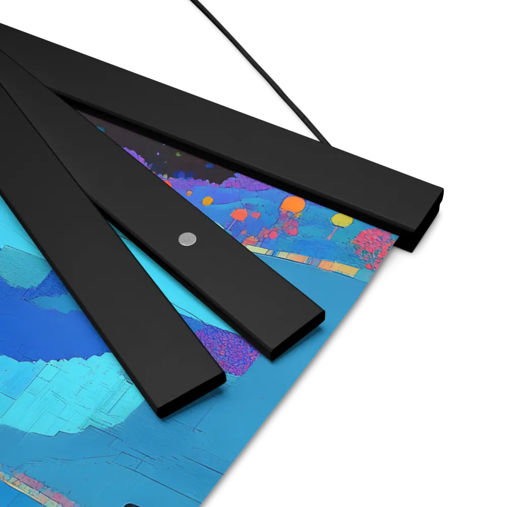 Reflections of Serenity | Poster With Black Wood Hanger | 12″×12″
