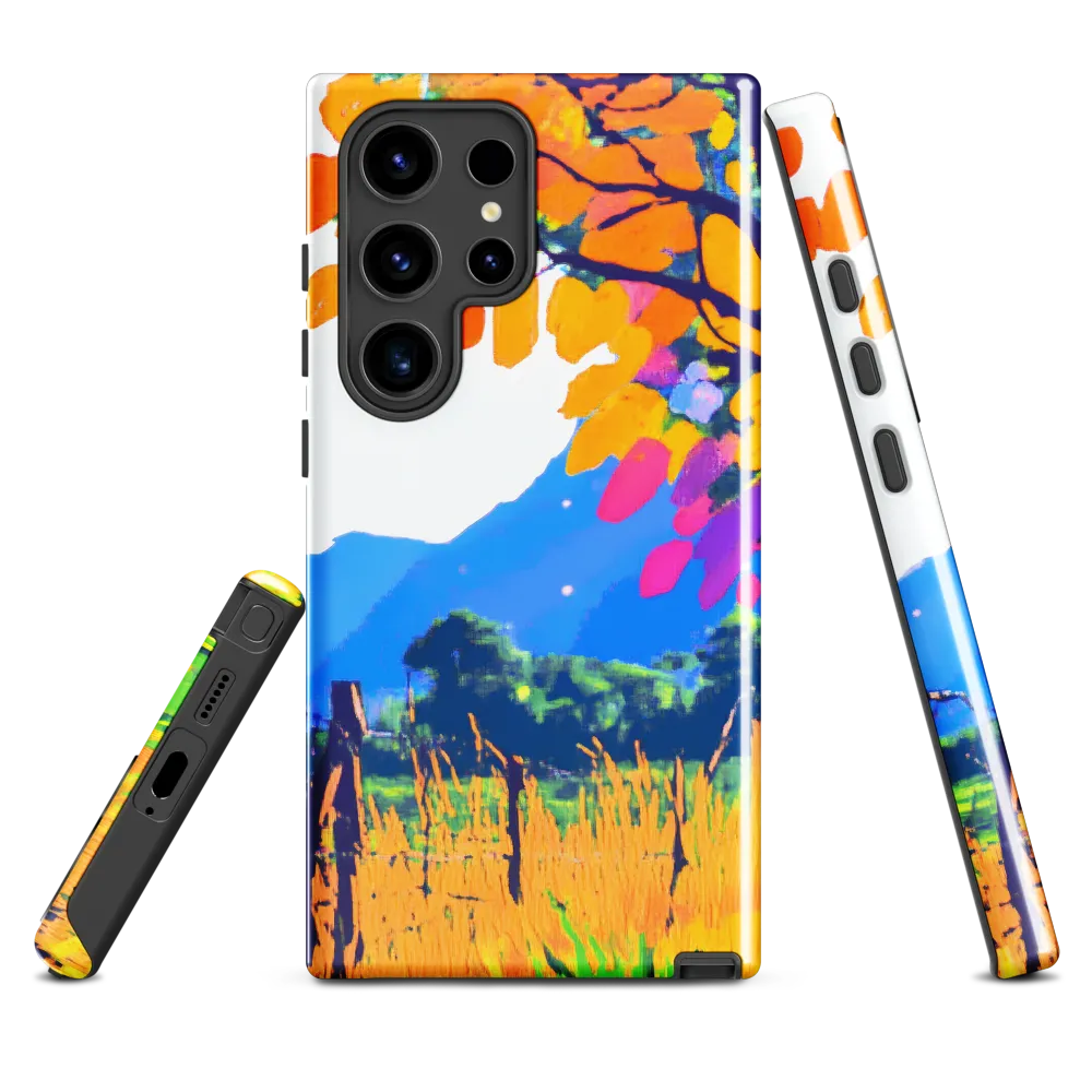Autumn Serenity in a Vibrant Landscape | Phone Case |  S24 Ultra | Tough Case | Glossy