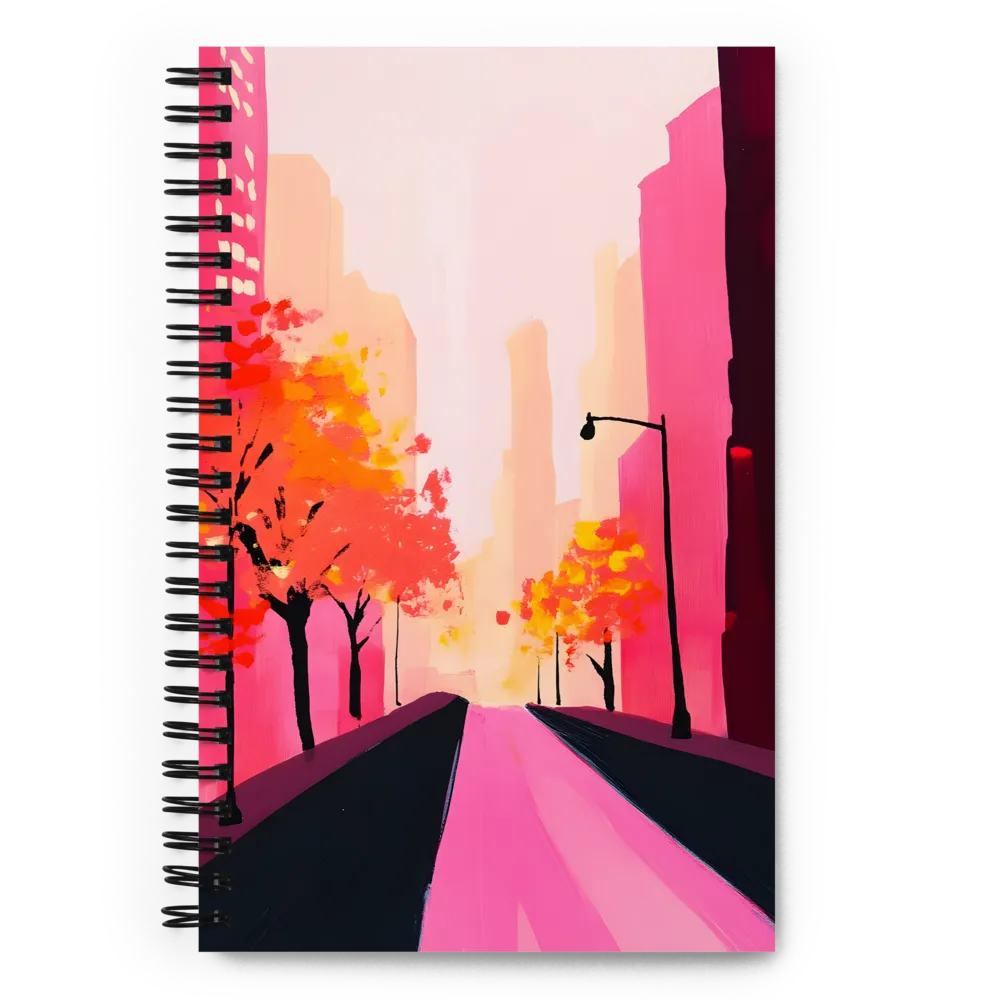 Autumn Serenity in the City | Spiral Notebook