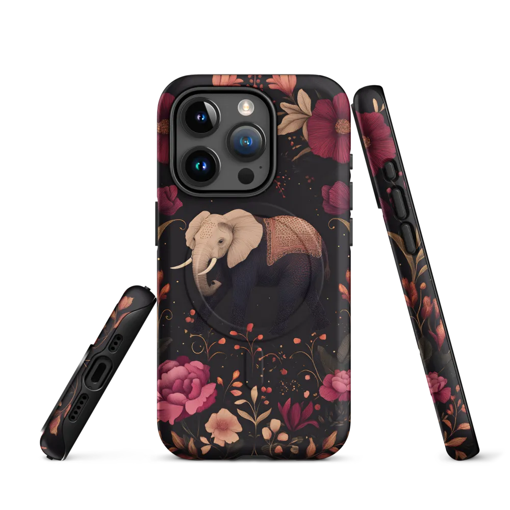 Whispers of the Wild: Elephants and Blooms