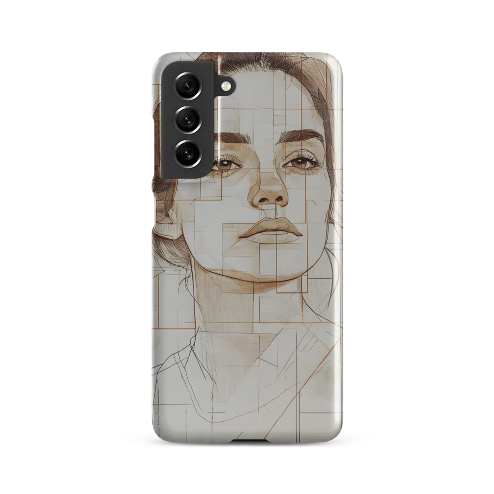 Geometric Serenity: A Minimalist Portrait