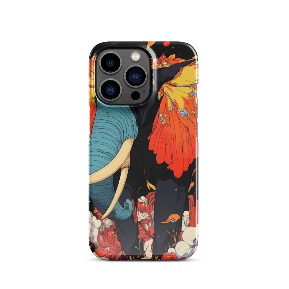 Majesty of the Floral Elephant | Phone Case |  13 Pro | Snap Case | Glossy