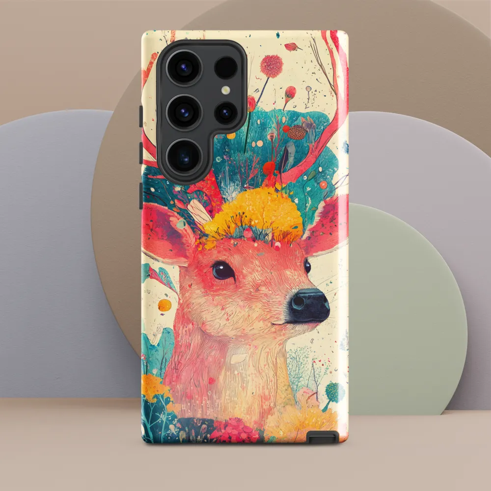 Whimsical Harmony: A Deer in Bloom
