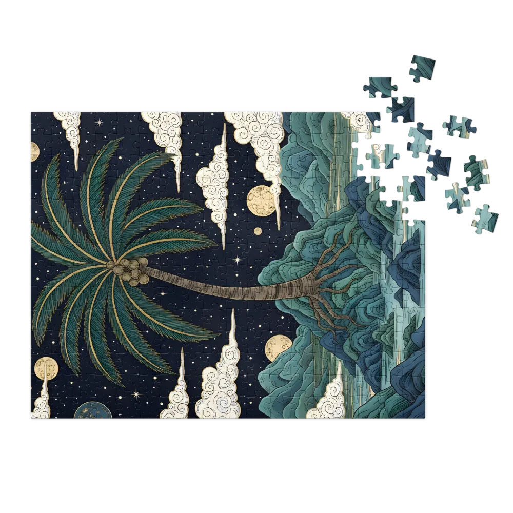 Star Isle Palm 
 Jigsaw Puzzle in Tin Box