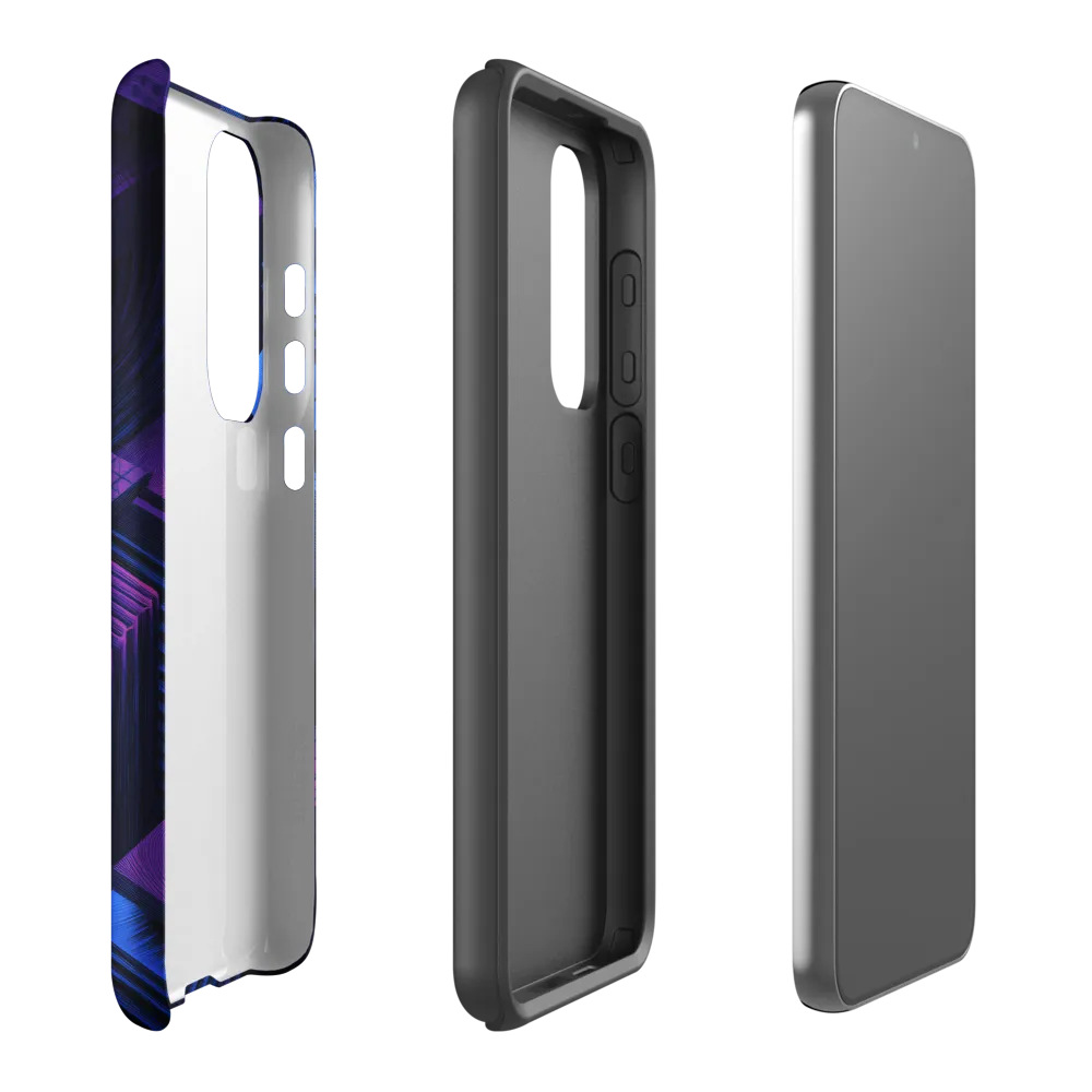 Geometric Dreams in Blue and Purple