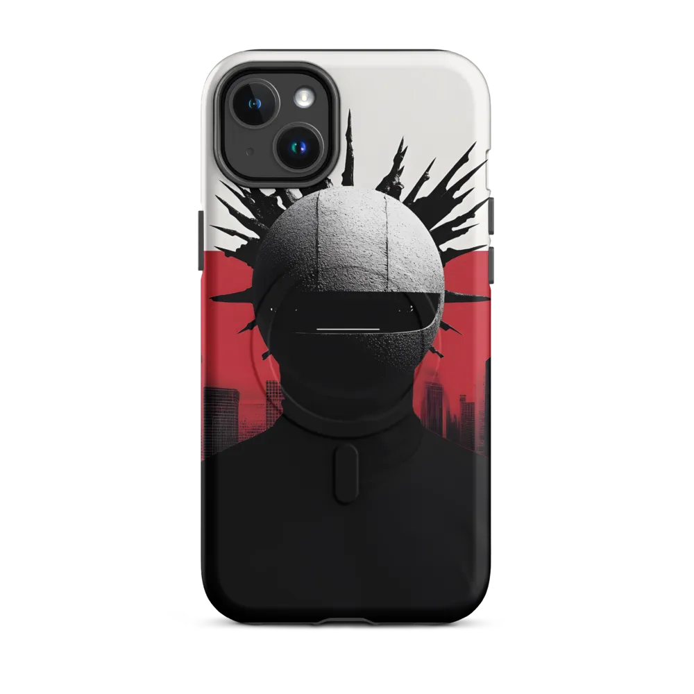 Mysterious Urban Figure | Phone Case |  14 Plus | MagSafe® Tough Case | Matte