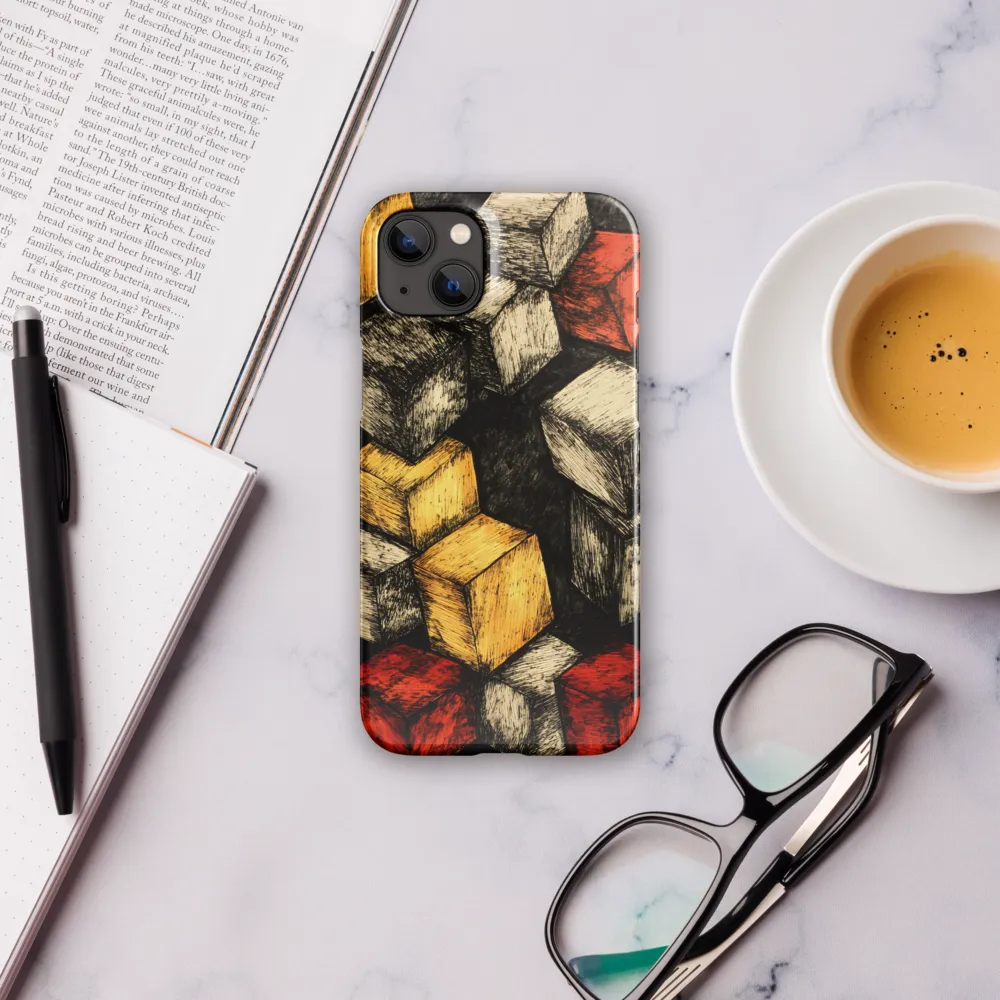 Dynamic Cubes: An Exploration in Color and Form | Phone Case |  14 Plus | Snap Case | Glossy